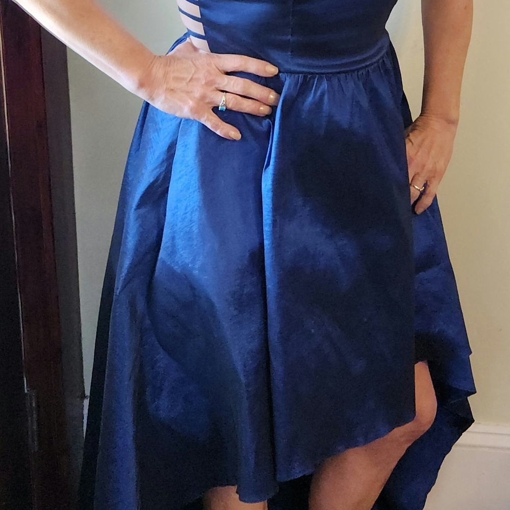 B Darlin Navy High Low Dress - Picture 2 of 6